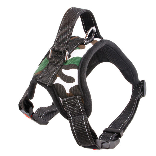 No Pull Reflective Adjustable Dog Harness & rope strap- Comfortable Soft All Weather Mesh, Easy Harness For Small Medium and Large Dogs - Image 5
