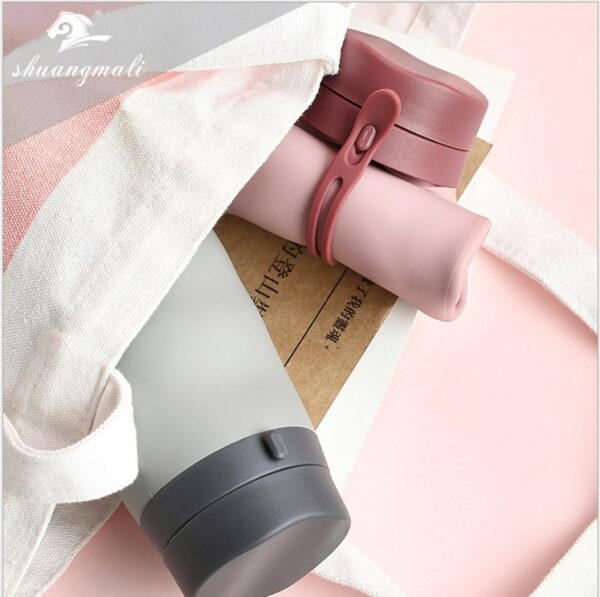 Foldable Silicone Portable Sports Travel Bottle - Image 3