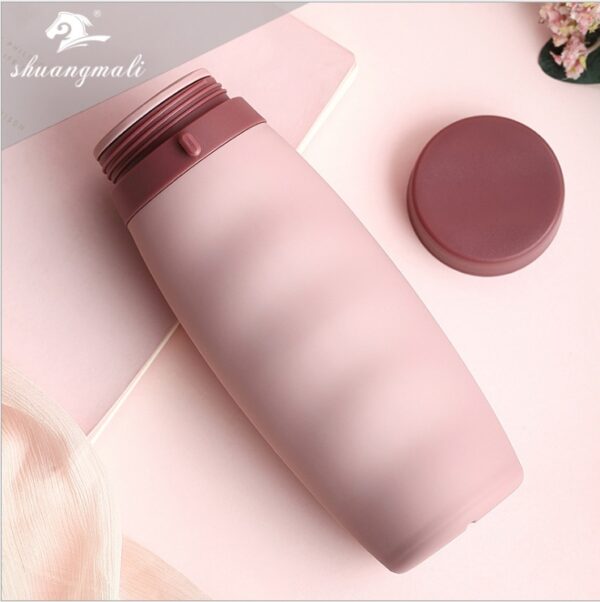 Foldable Silicone Portable Sports Travel Bottle - Image 2