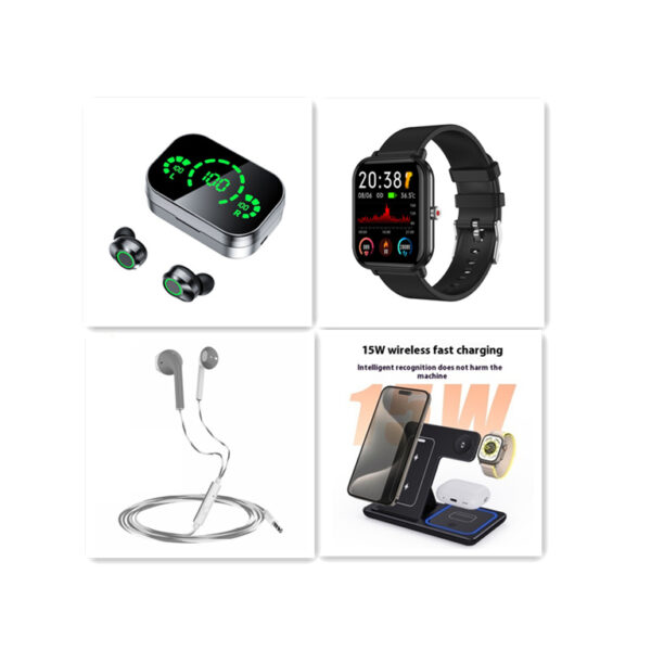 Wireless Bluetooth-compatible Headset TWS Large Screen Smart Digital Display In Ear Breathing Light - Image 4