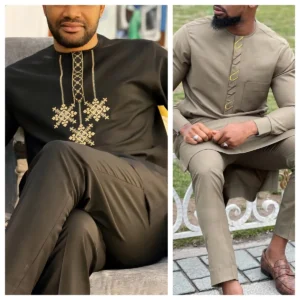 Kaftan - African style New autumn and winter men's suit 2-piece suit