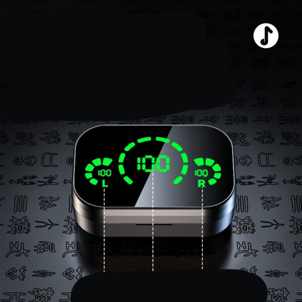 Wireless Bluetooth-compatible Headset TWS Large Screen Smart Digital Display In Ear Breathing Light - Image 3