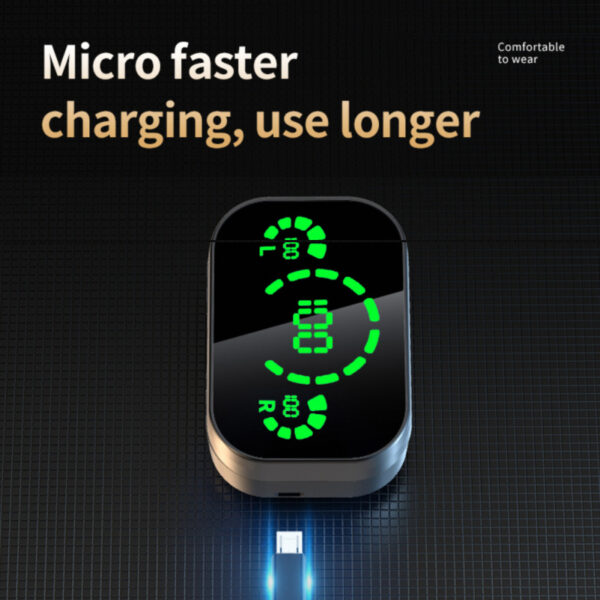 Wireless Bluetooth-compatible Headset TWS Large Screen Smart Digital Display In Ear Breathing Light - Image 5