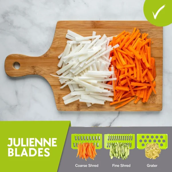 16 IN1 Mandoline Slicer Veggie Food Chopper Vegetable Cutter Tomato Carrot Grater Cheese French Onion Shredders Kitchen Tool - Image 3