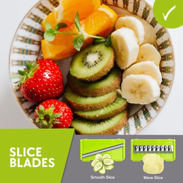16 IN1 Mandoline Slicer Veggie Food Chopper Vegetable Cutter Tomato Carrot Grater Cheese French Onion Shredders Kitchen Tool - Image 4