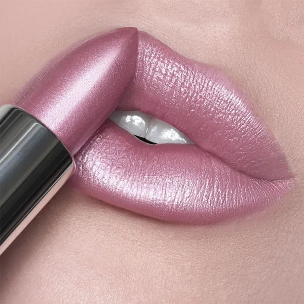 19 Colors Bold & Intense Glitter Shiny Metallic Lipstick Pearlescent Lip Tint,Long Lasting Lip Senior Matte Lip Makeup Gifts for - Image 3