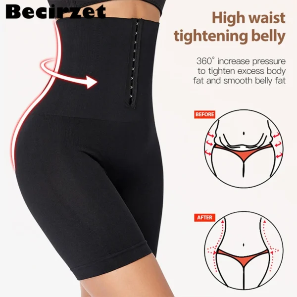High Waist Flat Belly Belt Stretch Shapewear Waist Sheath Slimming Panties Abdomen Control Women Body Shaper Modeling Straps - Image 3