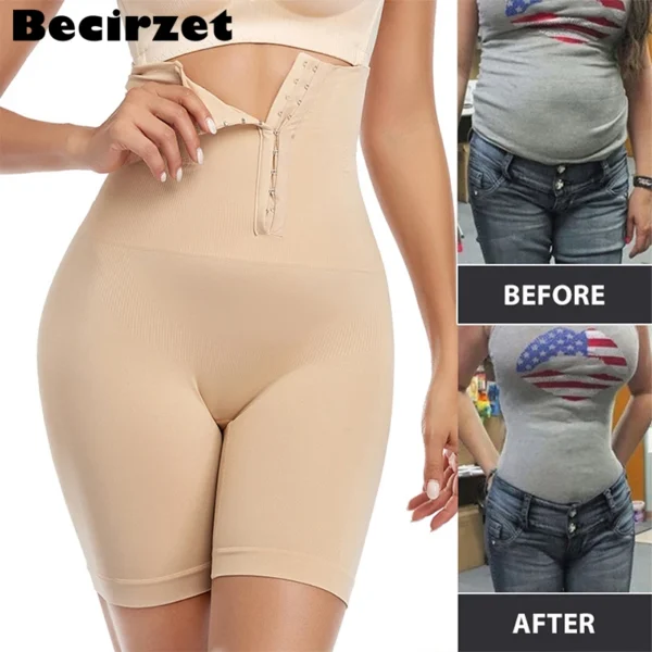 High Waist Flat Belly Belt Stretch Shapewear Waist Sheath Slimming Panties Abdomen Control Women Body Shaper Modeling Straps - Image 4