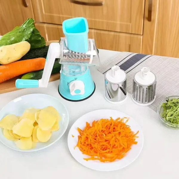 Kitchen multifunctional drum vegetable slicer hand cranked household slicer slicer potato slicer Cheese machine - Image 2