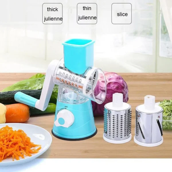 Kitchen multifunctional drum vegetable slicer hand cranked household slicer slicer potato slicer Cheese machine - Image 3