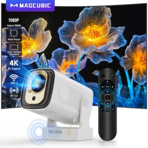 Magcubic HY310 Mini Projector Auto Focus 4K Native 1080P 330ANSI Android11 5W Speaker Air Mouse Voice Assistant Upgrated HY300