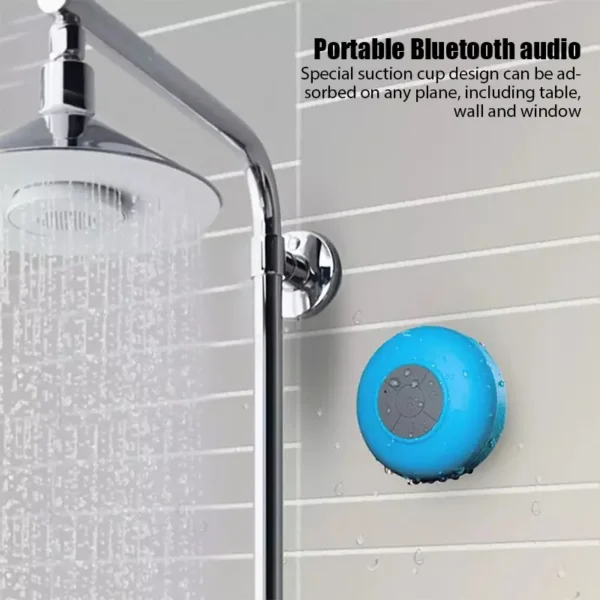 Mini Portable Bluetooth Speaker Wireless Waterproof Shower Bathroom for Phone Soundbar Hand Free Car Loudspeaker Suction Cup - Image 4