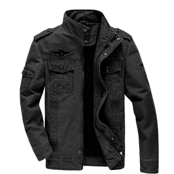 Casual Army Military Jacket Men Air force one Spring & Autumn Cargo Mens Jackets Coat - Image 3