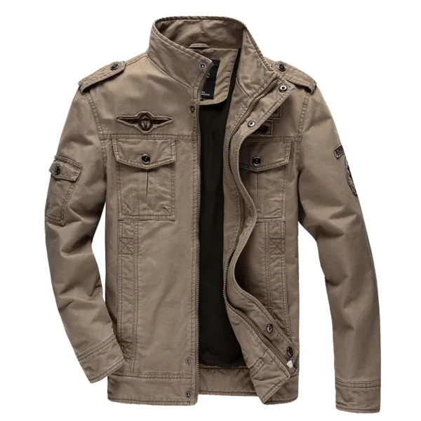Casual Army Military Jacket Men Air force one Spring & Autumn Cargo Mens Jackets Coat - Image 4