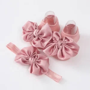 New Baby Sweet Girl Princess Headbands Socks Set Lace Flower Newborn Baby Headbands Bow Elasitc Hair Bands Hair Accessories