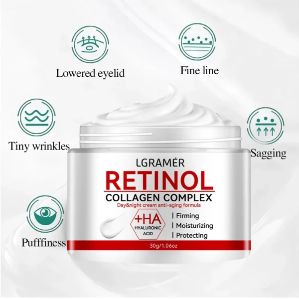 Retinol Lifting Firming Cream Collagen Smooth wrinkles Face Cream For Moisturizer Whitening Nourishing Brighten Skin Products - Image 6
