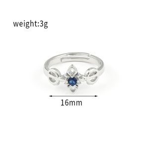 15 Designs Genshin Impact Peripherals Rings Cartoon Silver Golden Plated Vintage Rings Jewelry Women