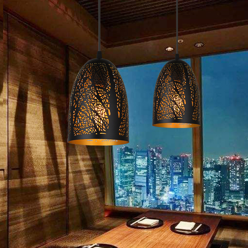 Retro Rustic Bar Wicker Iron Chandelier Lamp Shade Light Fixture Ceiling Hanging Light for Bedroom Restaurant Cafe Farmhouse Teahouse Bar