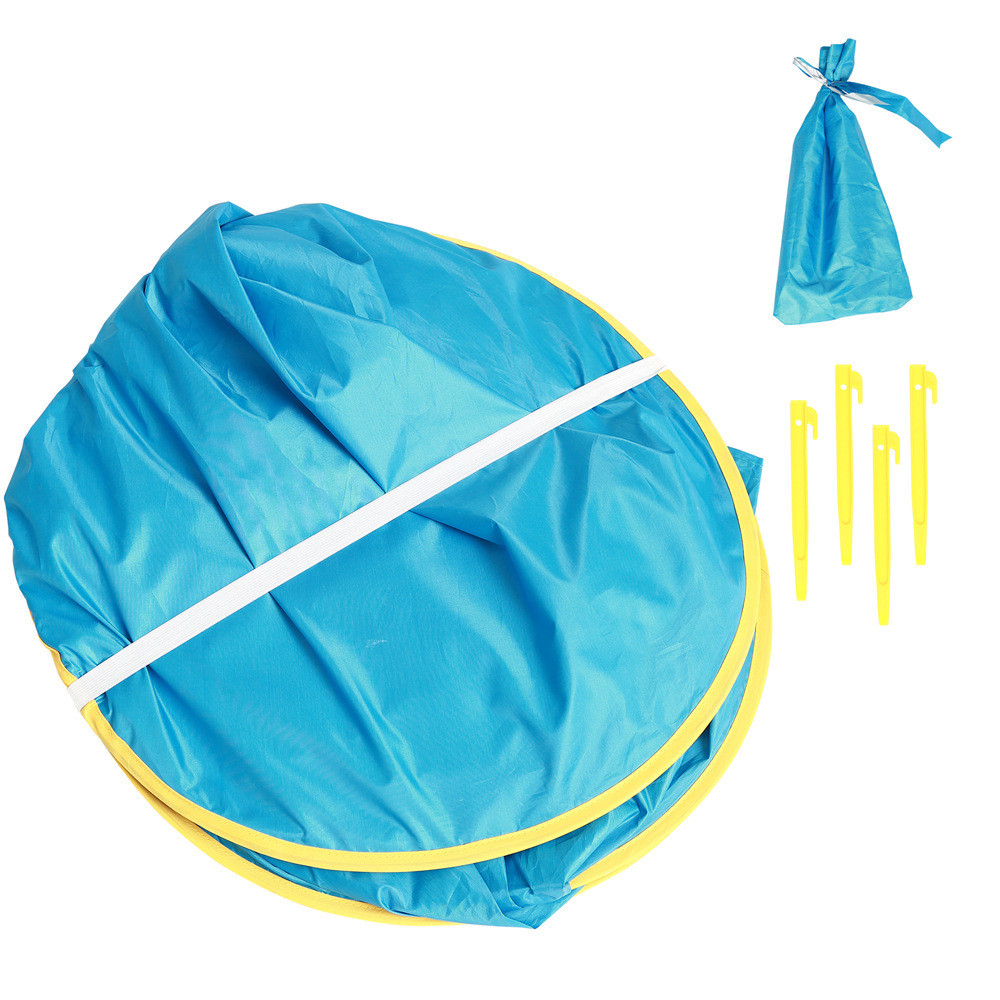 Beach Tent with Pool, Pop Up Sun Shelter for Infant Toddlers, Portable UV Protection Shade with Carry Bag for Outdoor Travel, Camping