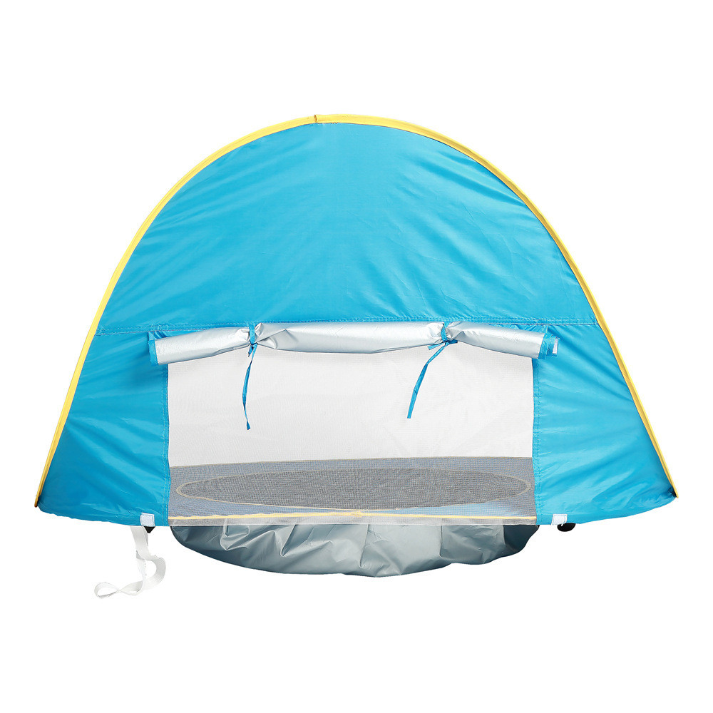 Beach Tent with Pool, Pop Up Sun Shelter for Infant Toddlers, Portable UV Protection Shade with Carry Bag for Outdoor Travel, Camping