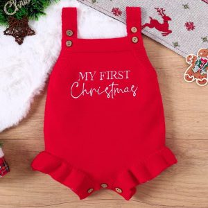 Children's Clothing Christmas Triangle Jumpsuit