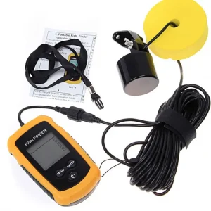 Alarm 100M Portable Sonar Fish Finders 45 degrees Sonar Coverage Echo Sounder Alarm Transducer Lake Sea Fishing