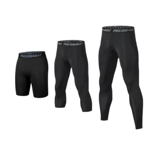 Mens Compression Pants Shaperwear Tights Cool Dry Leggings Sports Base layer Running Athletic Workout Underwear Active Shorts