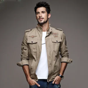 Casual Army Military Jacket Men Air force one Spring & Autumn Cargo Mens Jackets Coat