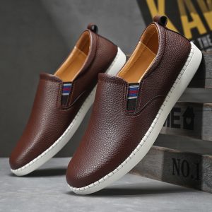 Men's Fashion Sneakers Classic Retro Casual Shoes for Men Breathable Business Dress Sneaker