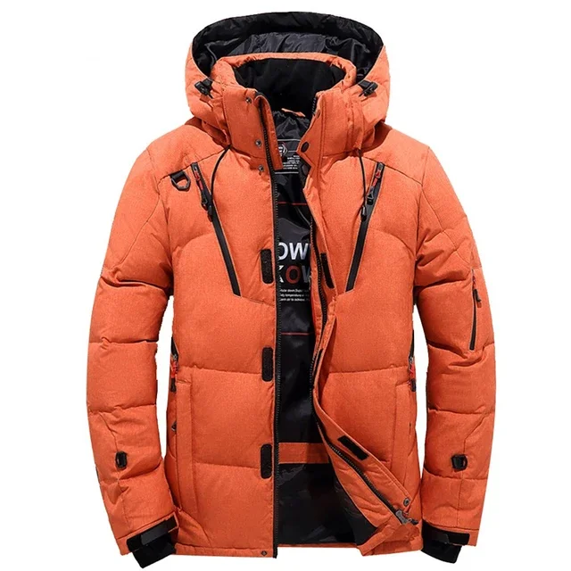 Outdoor Thick Warm Padded Snow Coat Oversize M-5XL -20 Degree Down Jacket Male Winter Parkas