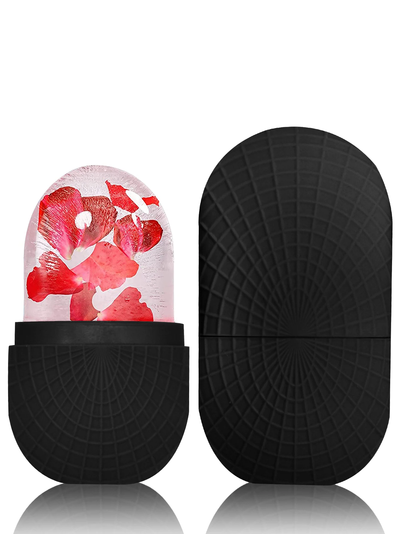 Ice Roller for Face and Eyes - Facial Massager for Skin Care - Reusable Silicone Ice Mold to Refresh and Cool Skin