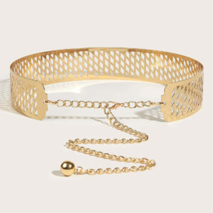 Iron Waist Seal Golden Lantern Head Punching Net Flower Iron Waist Ring