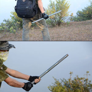 Trekking Pole Tactical Walking Stick, Multifunctional Lightweight Aircraft Aluminum Collapsible Survival Hiking Pole