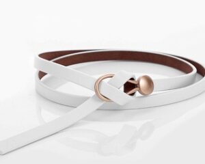 Thin Belt Ladies Fashion Dress With Two-Layer Cowhide Knotted Belt Factory Direct Supply One Generation Belt