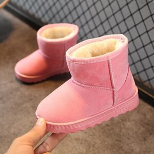 Kids winter Snow Boots Warm Water Resistance velvet Boots Classic Solid Casual