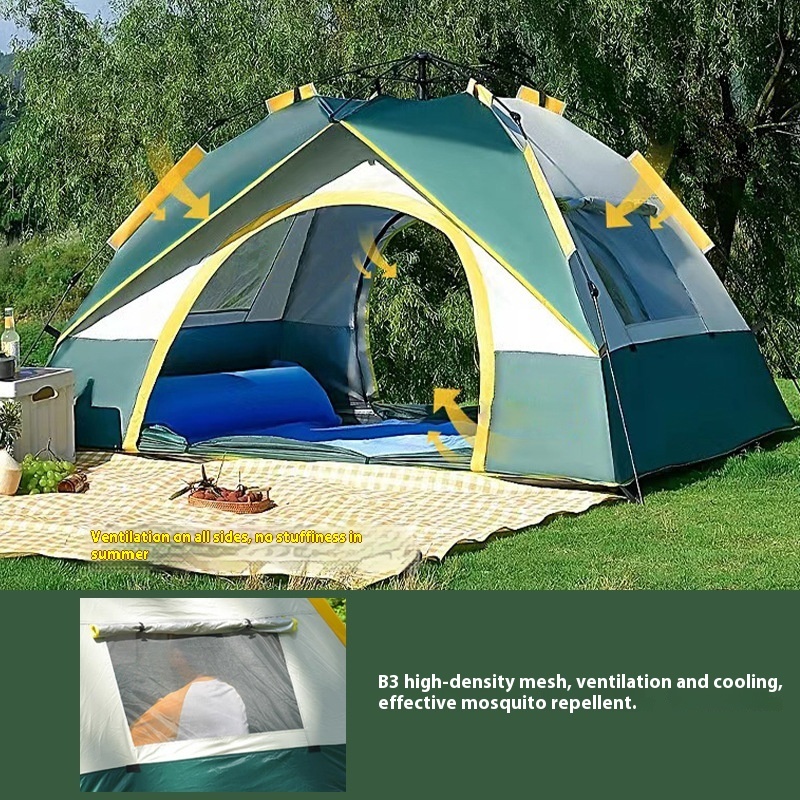 2-4 ppl Camping Tent, Waterproof , windowproof Easy Set ,Portable for Camping Hiking & Traveling