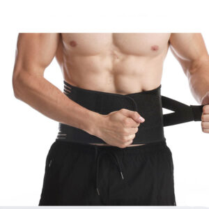 Dual Compression Back Brace, Adjustable Size Back Support for Men and Women, Lower Back Belt, Waist Support Straps for Pain Relief