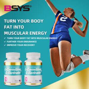 Carnitine Tartrate capsules - Carnitine Supplement - Un-flavored & Gluten Free