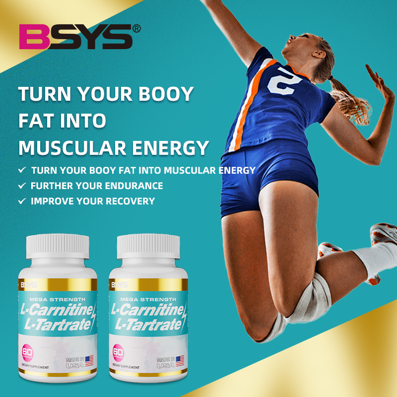 Carnitine Tartrate capsules - Carnitine Supplement - Un-flavored & Gluten Free