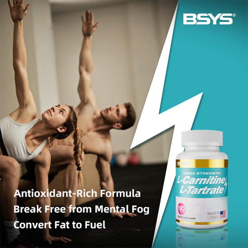 Carnitine Tartrate capsules - Carnitine Supplement - Un-flavored & Gluten Free