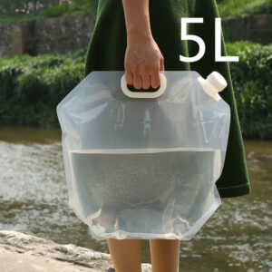 Water Storage Premium Collapsible Water Container Bag,PVC Storage for Camping Hiking. Freezable Foldable