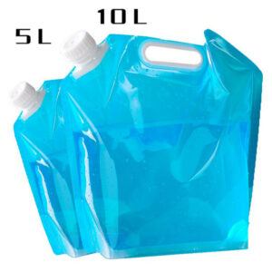 Water Storage Premium Collapsible Water Container Bag,PVC Storage for Camping Hiking. Freezable Foldable