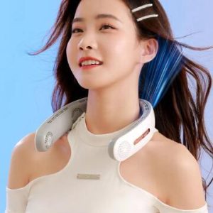 Lazy Mute Outdoor Sports USB Folding Leafless Hanging Neck Electric Fan