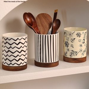 Ceramic Chopstick Holder Rack Household Kitchen Countertop Draining
