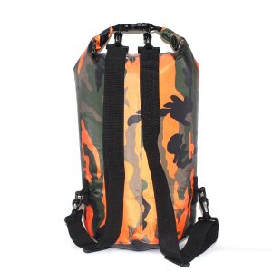 Outdoor Waterproof Bag Camouflage Polyester Double Shoulder Waterproof Bag Portable Beach Backpack